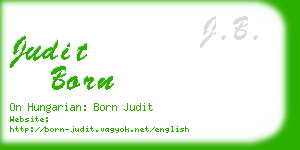 judit born business card